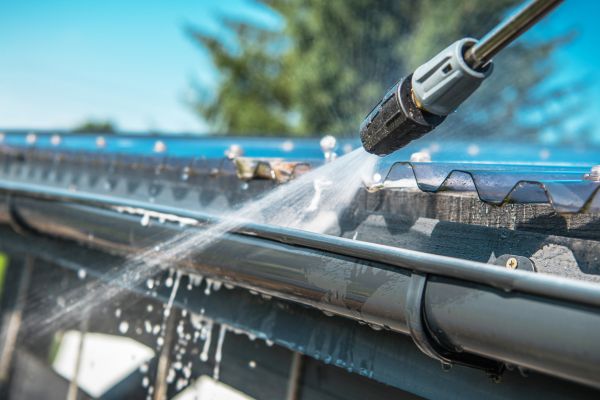 Gutter Pressure Washing in Clovis