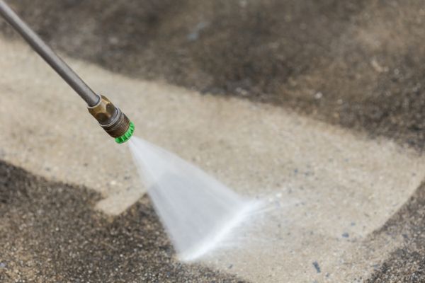Garage Floor Power Washing in Clovis