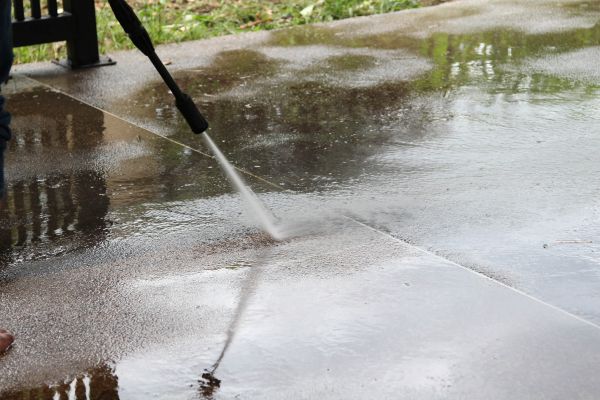 Concrete Deck Cleaning in Clovis