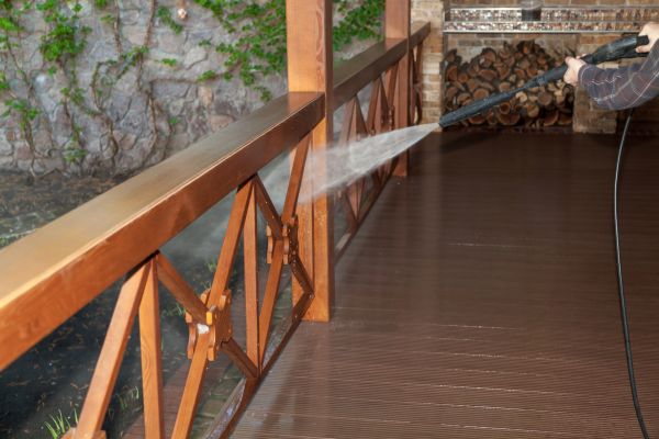 Porch Dirt Removal in Clovis