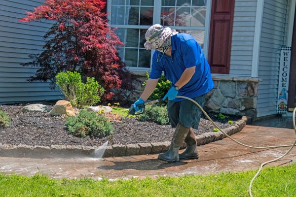Brick Walkway Cleaning in Clovis